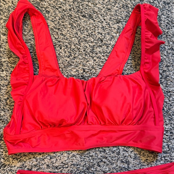 Red Two-Piece Bikini Set - Picture 2 of 4